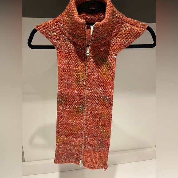 $298 Veronica Beard Lynn Alpaca wool Dickey Jacket Blazer insert rust multi - Picture 5 of 15